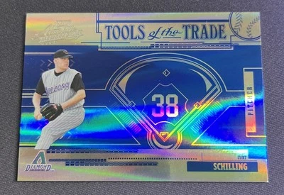 2005 Absolute Memorabilia Curt Schilling Tools of the Trade Blue #03/10 RARE - Image 1 of 3