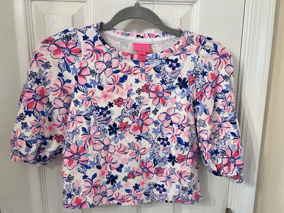 SUDADERA MINI CORDEN LILLY PULITZER NIÑAS, FIESTA COMO UNA LOBSTAR, Talla L 8-10 Foto 1 de 4
