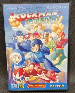 Sega Mega Drive Rockman Mega World en caja Japón original juego MD vendedor de EE. UU. - Imagen 1 de 11