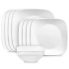 New Corelle Vitrelle Studio Pure White 12-Piece Dinnerware Set 1147189