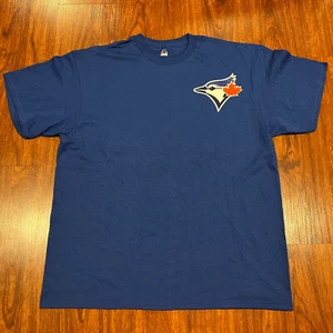 Majestic Maglietta Uomo Toronto Blue Jays Blu Extra Large XL Baseball MLB - Foto 1 di 5