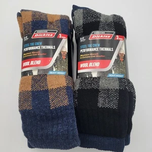 Paquete de 3 pares (2) calcetines térmicos de lana Dickies con puntera de acero para hombre talla 6-12 - Imagen 1 de 5