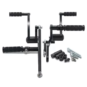 Black Aluminum Forward Controls 2018-2024 Softail Street Bob FXBB Low Rider FXLR - Picture 1 of 9