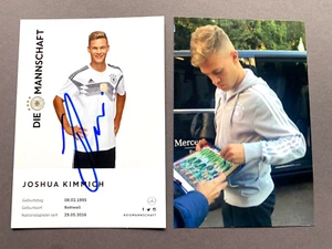 JOSHUA KIMMICH DFB In-person WM 2018 DFB-Sammelkarte 10x15 Autogramm+Foto - Picture 1 of 1