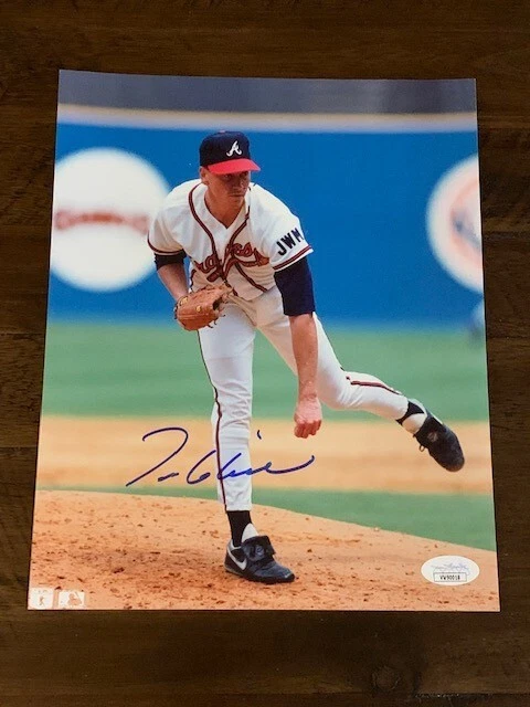 Tom Glavine Autographed 8x10 JSA Authentic Pose 2 - Image 1 of 1