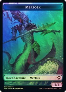 Merfolk Token FOIL - 005/026 - Dominaria United DMU MTG - Picture 1 of 1