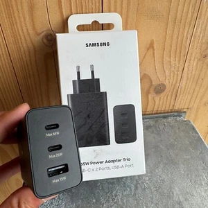 Cargador Oficial Original Samsung 65W Adaptador Súper Rápido Cargador Enchufe UE 3 Puertos - Imagen 1 de 6