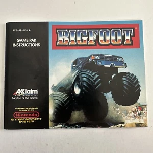 BIGFOOT MANUAL NES Mint - Picture 1 of 4