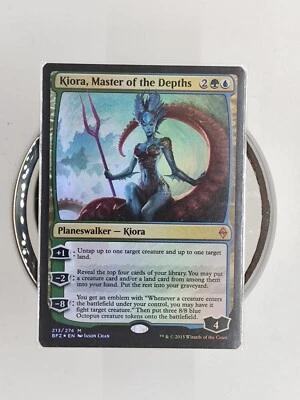 Kiora, Master of the Depths FOIL Battle for Zendikar NM Small Seller Fast Ship! - Image 1 of 4