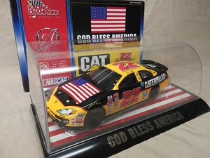 Vintage #22 Ward Burton CAT 2001 Dodge Intrepid "God Bless America" Car/Display - Picture 1 of 11