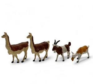 Britains Ltd Vintage 1970s Goats And Lamas Miniature Toys 2 Inch Farm Animals - Picture 1 of 5