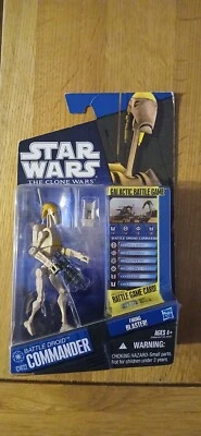 star wars the clone wars battle droid commander figure - Image 1 of 2