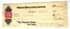 1899+The+Nassau+Bank+New+York+Check+%2F+Wilber+Mercantile+Agency+Tax+Revenue+Stamp