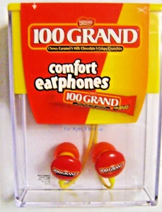 NESTLE 100 GRAND BAR BRAND NEW COMFORT EARPHONES NICE GIFT NEW LOOK - Picture 1 of 2