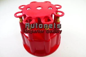 Small Red Replacement HEI Distributor Cap Small Block Chevy SBC Space saver cap - Picture 1 of 3