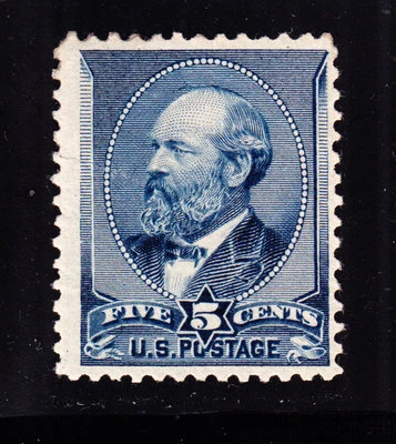 US 216 5c Garfield Mint F-VF OG H SCV $225 - Image 1 of 2