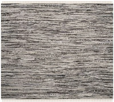 Safavieh Rag Rug GREY 4' X 4' Square Rug - RAR128A-4SQ - Image 1 of 3