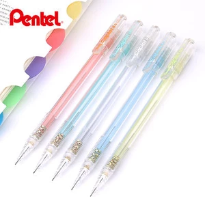 Pentel Mechanical Pencil Caplet 0.5mm Japan Eraser Gift A105 Transparent Handle - Picture 1 of 14