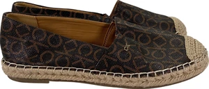 Calvin Klein Damen braun Logo beliebte Espadrille Ballerinas – 8,5 - Bild 1 von 8