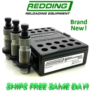 Juego de 3 troqueles de carburo Redding NxGEN (pared recta) para Luger de 9 mm ¡NUEVO! # 88172 - Imagen 1 de 5