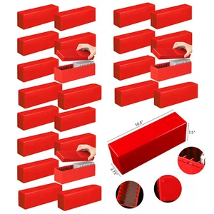 25X Storage Box Plastic Case For 20 Certified PCGS NGC Slabs Coin Holders Red - Picture 1 of 10