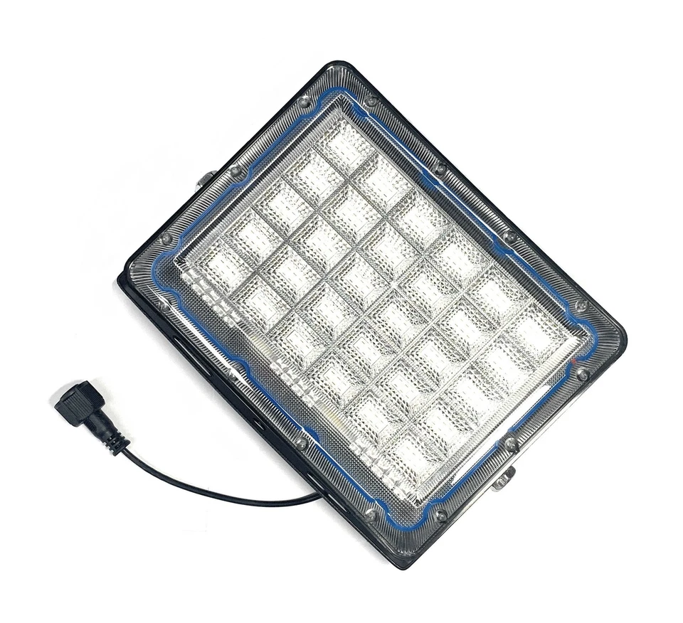 Led da Esterno da 100W Con Luce Fredda Bianca Con Pannello Solare E Telecomando - Immagine 1 di 4