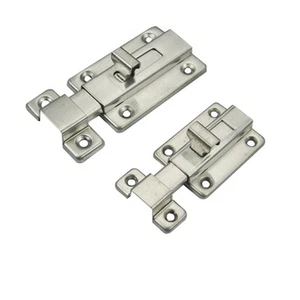 Toilet Shed Door Stainless Steel Latch Shed Lock Small/Med/Large Slide  Bathroom - Picture 1 of 14