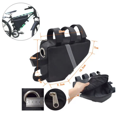 8.66” Mountain Bicycle Triangle Tube Frame Bag Case Battery Storage Waterproof - Image 1 of 2