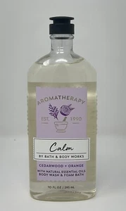 NEW Bath & Body Works Aromatherapy CALM Cedarwood + Orange 10oz Body Wash - Picture 1 of 1