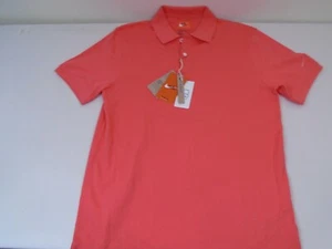 Nike POLO Dri Fit Men’s Solid Polo Shirt Orange Mens Size M NWT #5064 - Picture 1 of 6