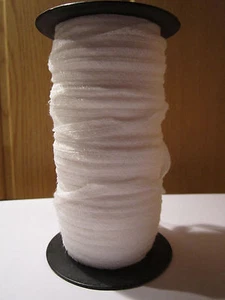 10 m & 200 m Formband Bügelvlies  8 mm Breit Kettennaht Farbe: Weiß (ab,0,12€/m) - Picture 1 of 1