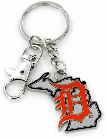 Detroit Tigers Keychain Home State Heavyweight Metal Keyring Cover