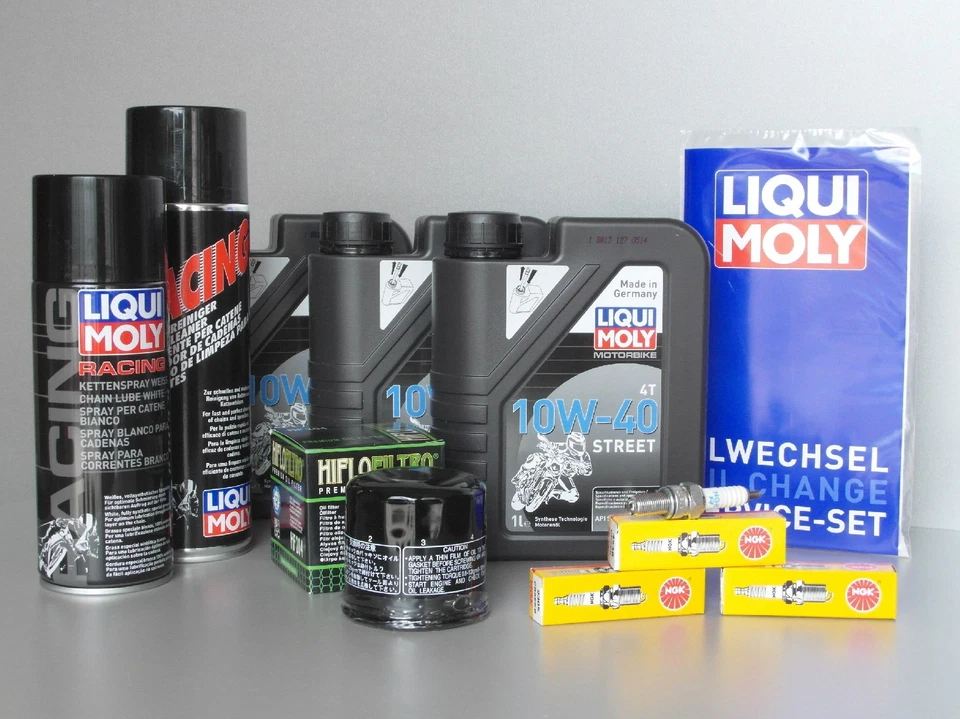 Wartungs - Set  Triumph Street Triple 675, mit Oelfilter, Zündkerze, Kettenfett  - Bild 1 von 1