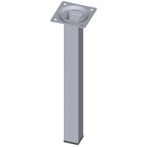 11101-00025= 1x Möbelfuß eckig H 250mm chrom Element System Tischbein Tischfuß - Bild 1 von 1