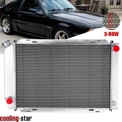 Radiador de 3 filas adecuado 1979-1990 1991 1992 1993 Ford Mustang GT/LX 5,0 L V8 manual Foto 1 de 4
