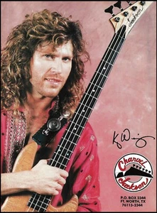 Bajo Kip Winger 1991 Jackson anuncio 8 x 11 impresión de anuncio - Imagen 1 de 3