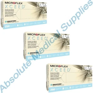 *750-Gloves* Microflex XCEED Powder-Free Nitrile Medical Medium XC-310-M - Picture 1 of 3