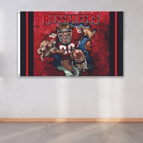 Tampa Bay Buccaneers 3x5 ft Flag NFL Football Champions Wall Decor Banner Cover
