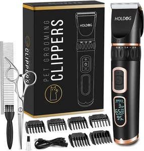 Dog Clippers 3-Speed Low Noise Cordless Pet Grooming Tools for Small & Large Pet - Picture 1 of 7