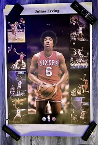 ORIGINAL JULIUS DR J ERVING PHILADELPHIA 76ERS 1980 STARLINE POSTER - Bild 1 von 6