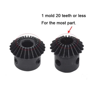 1 Mod Bevel Gear 20T/25T/30T Bore 5-12mm 90°1:1 Pairing Metal Transmission Gear - Picture 1 of 7
