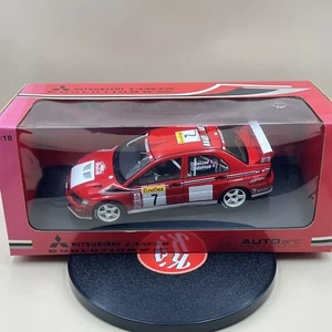 AUTOart 1/18 Mitsubishi Lancer Evo VII 7 WRC 2002 Rally Monte Carlo F/S 80251 - Picture 1 of 19