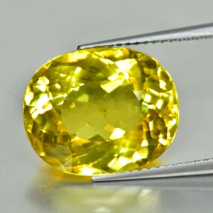 10.71Ct Oval Cut _ Best Quality Untreated Golden Yellow Apatite - Picture 1 of 1