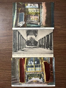 3 Bethlehem, Israel Postcards ~ Basilica, Manger, Grotto of the Nativity ~ DB - Picture 1 of 7