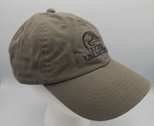 Ducks Unlimited 2009 Denver Embroidered Logo Army Green Slide Buckle Back Cap DU - Bild 1 von 7