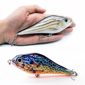 6" Minow Fishing Lure JerkBait Swimbait Hard Baits Muskie Pike Catfish Lures