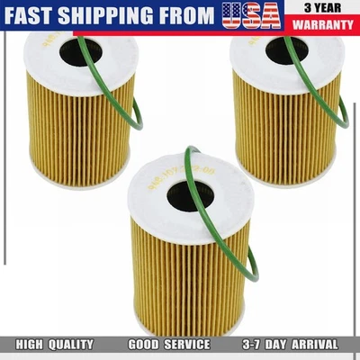 Fits Porsche 911 2009-2019 Cayenne Macan Panamera 3 Pieces Engine Oil Filter US - Image 1 of 4