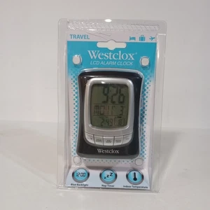 Westclox Travel Alarm Clock with Nap Timer Non Foldable New - Picture 1 of 3