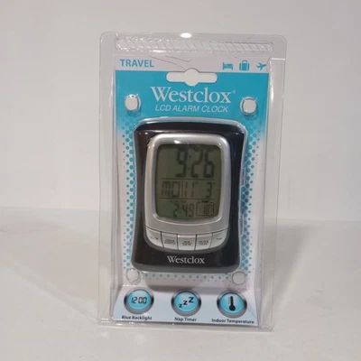 Westclox Travel Alarm Clock with Nap Timer Non Foldable New - Image 1 of 3