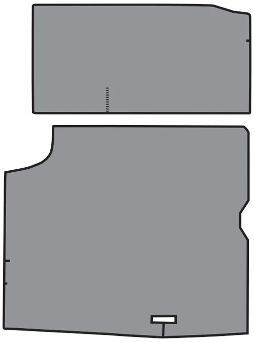 Alfombrilla de maletero Oldsmobile Cutlass 1964-1965 - vinilo TM Foto 1 de 2